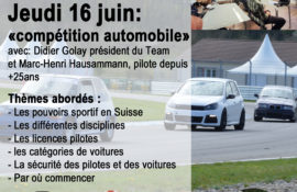 16.06.2022 – Conférence “initiatique” sur la compétition automobile