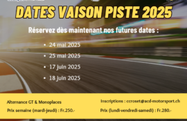 Calendrier 2025 ACD-Motorsport
